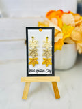 Cream, Taupe & Mustard Autumn Leaf Polymer Clay Earrings