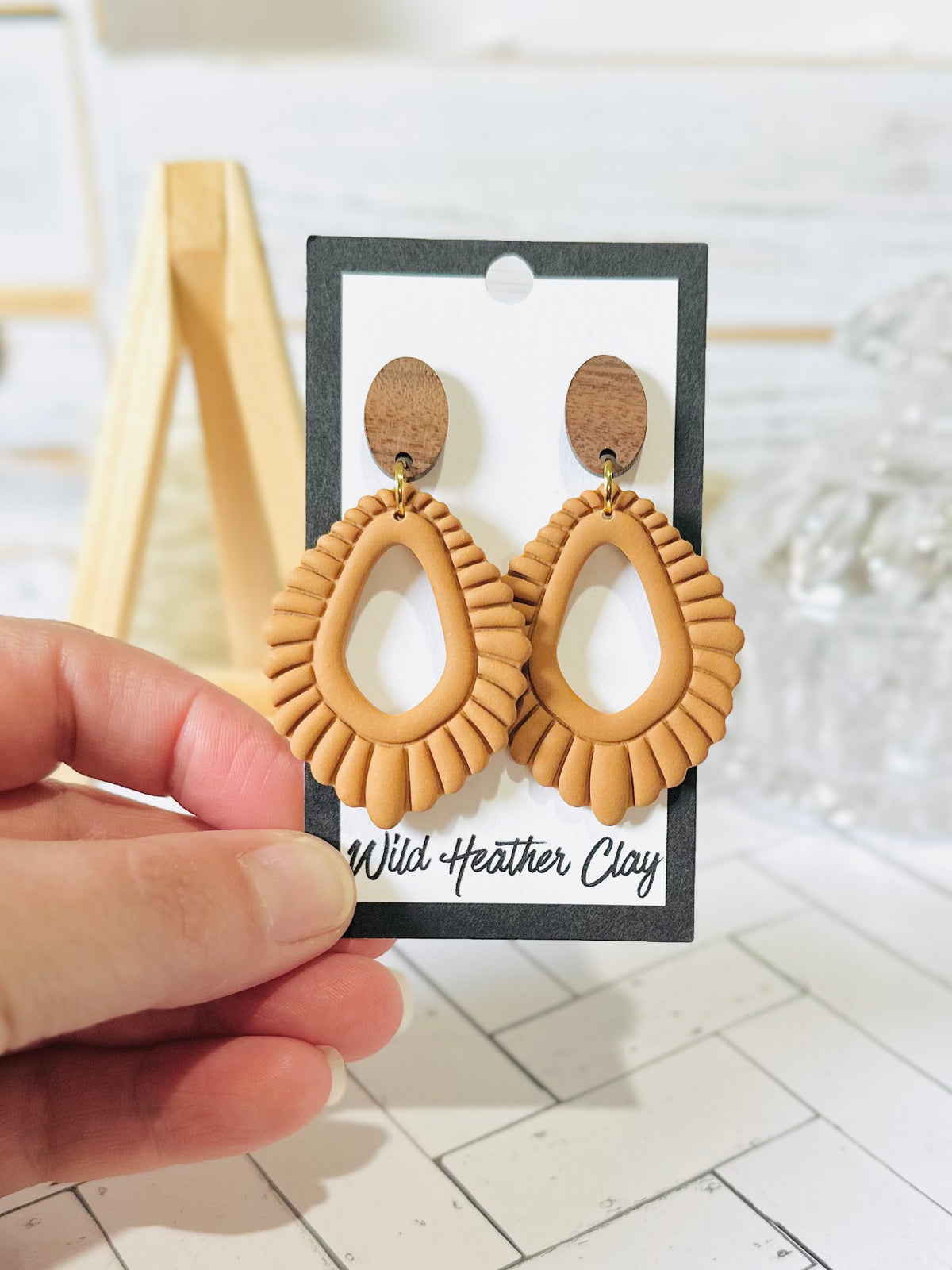 Butterscotch Boho Chic Statement Earrings