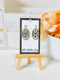 Spiderweb Cameo Polymer Clay Earrings